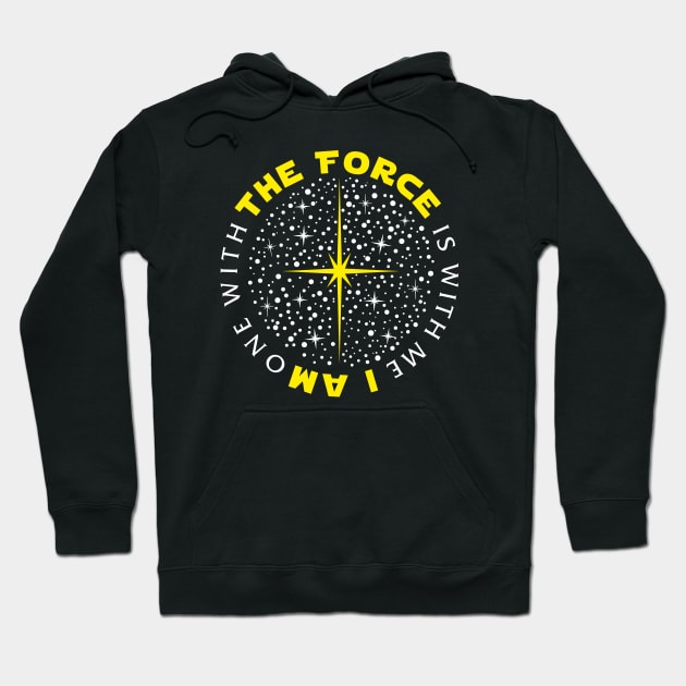 The Force is with me (yellow) Hoodie by YelloCatBean